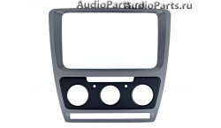Рамка SKODA Octavia (A5) 04-13 для CHR-8676 Silver (Мех.печь)
