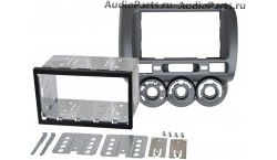 Рамка HONDA Fit 01-07 (мех. печь/ правый руль) 2din (салазки) (КОМПЛЕКТ)
